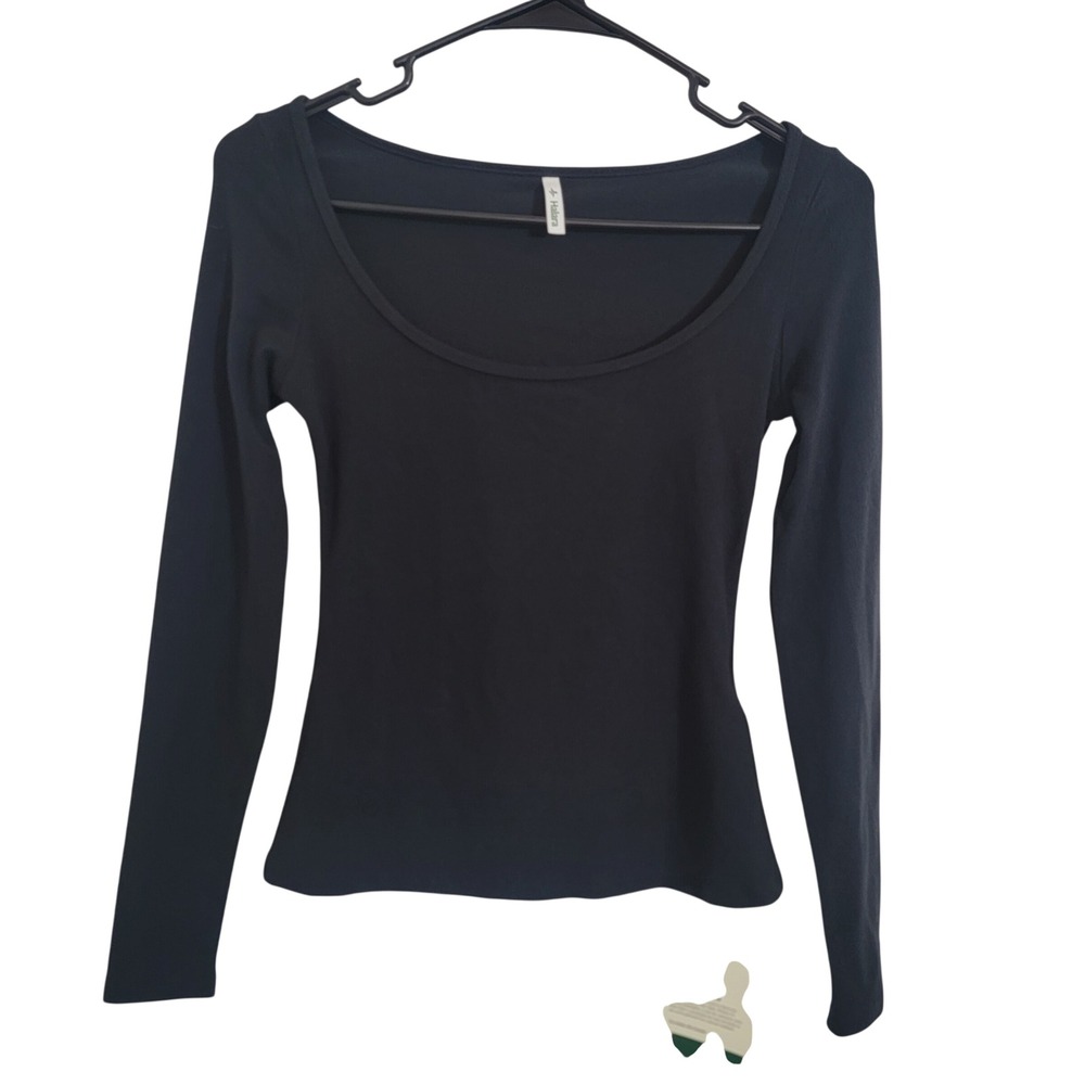 Halara Scoop Neck Long Sleeve Work Warming T-Shirt NEW XS Basic Heatcore Fleece‎ - Picture 7 of 16
